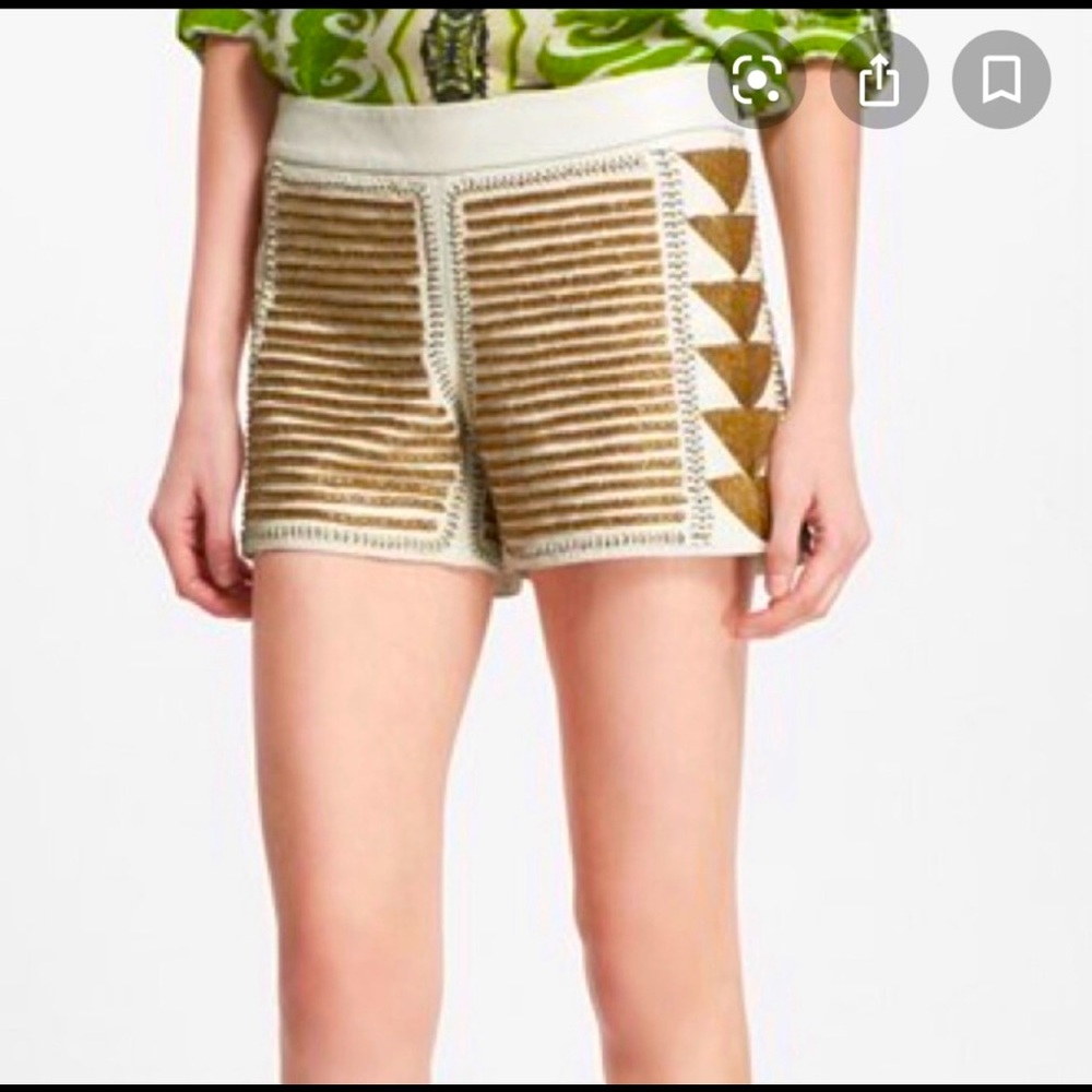 Alice and Olivia Leather Shorts